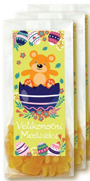 Čajoví medvídci s příchutí broskve a zázvoru - Velikonoční edice 50 g Lipoo 